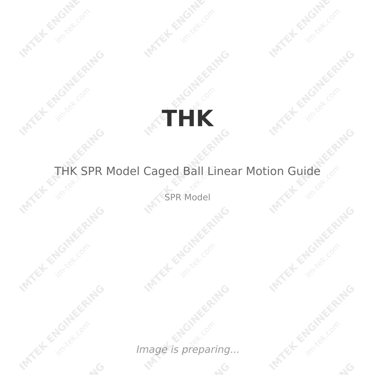 THK THK SPR Model Caged Ball Linear Motion Guide - SPR Model