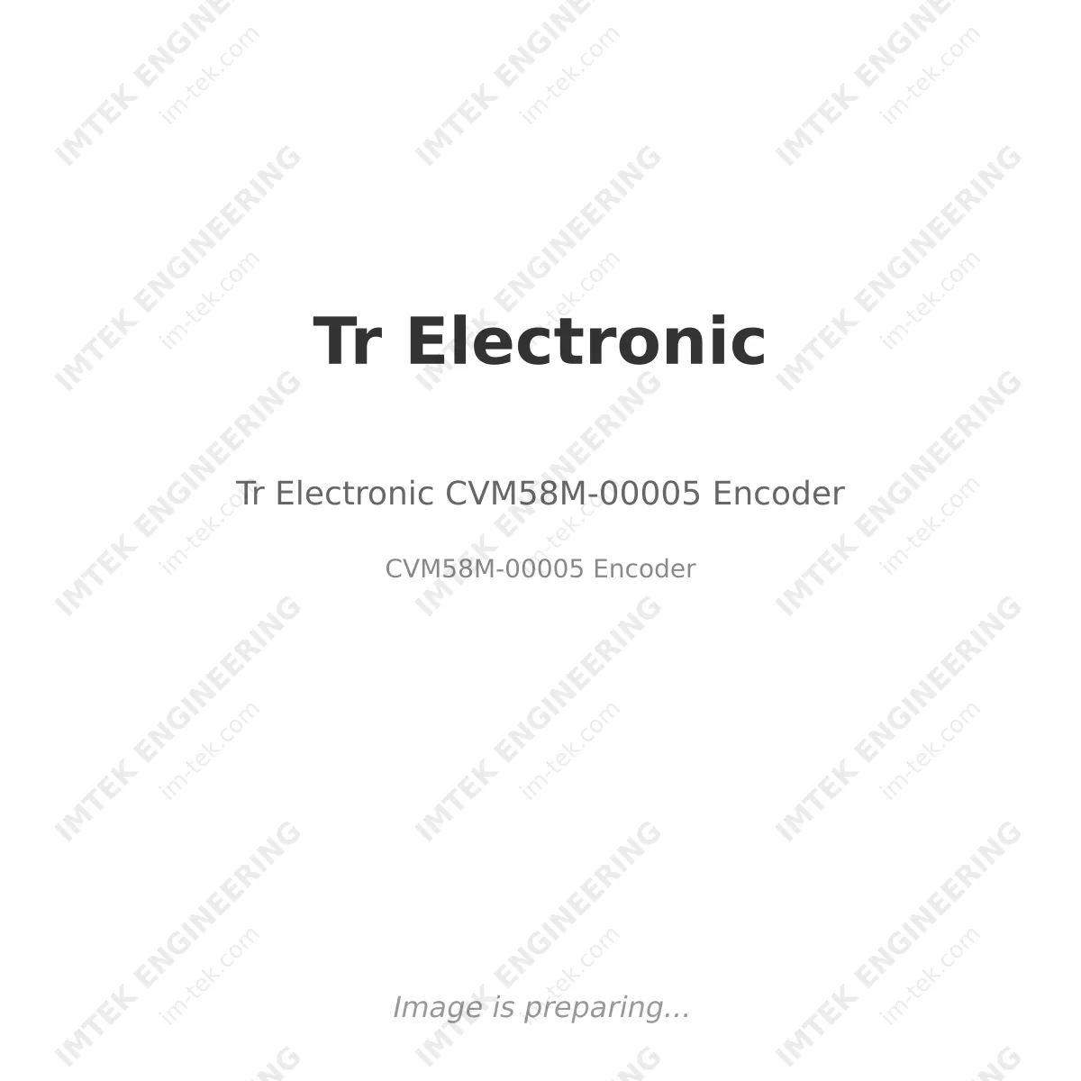 Tr Electronic Tr Electronic CVM58M-00005 Encoder - CVM58M-00005 Encoder