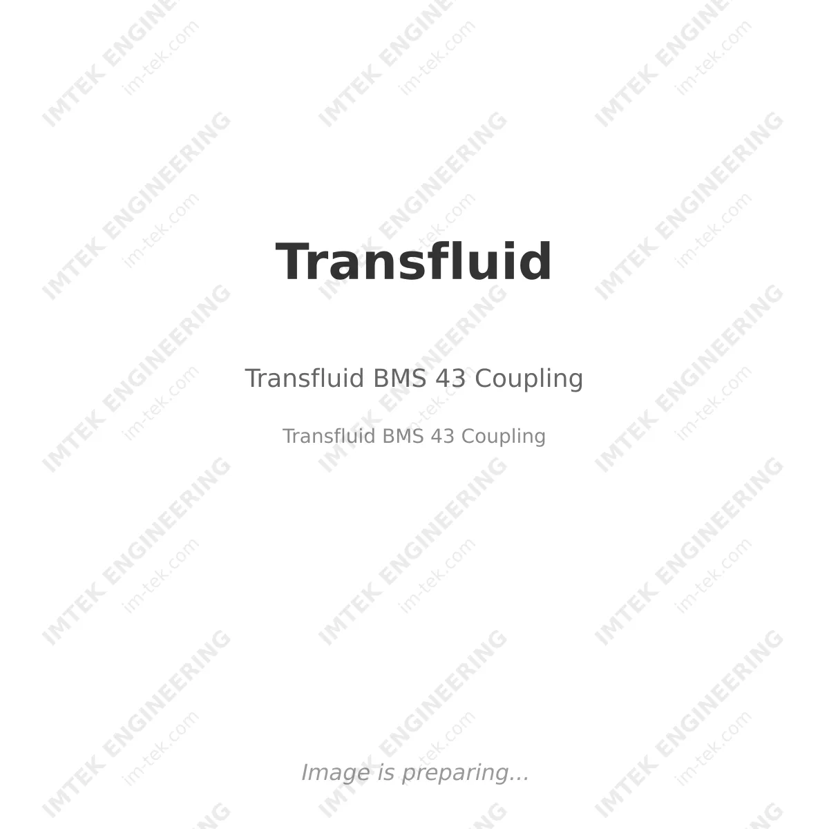 Transfluid Transfluid BMS 43 Coupling - Transfluid BMS 43 Coupling