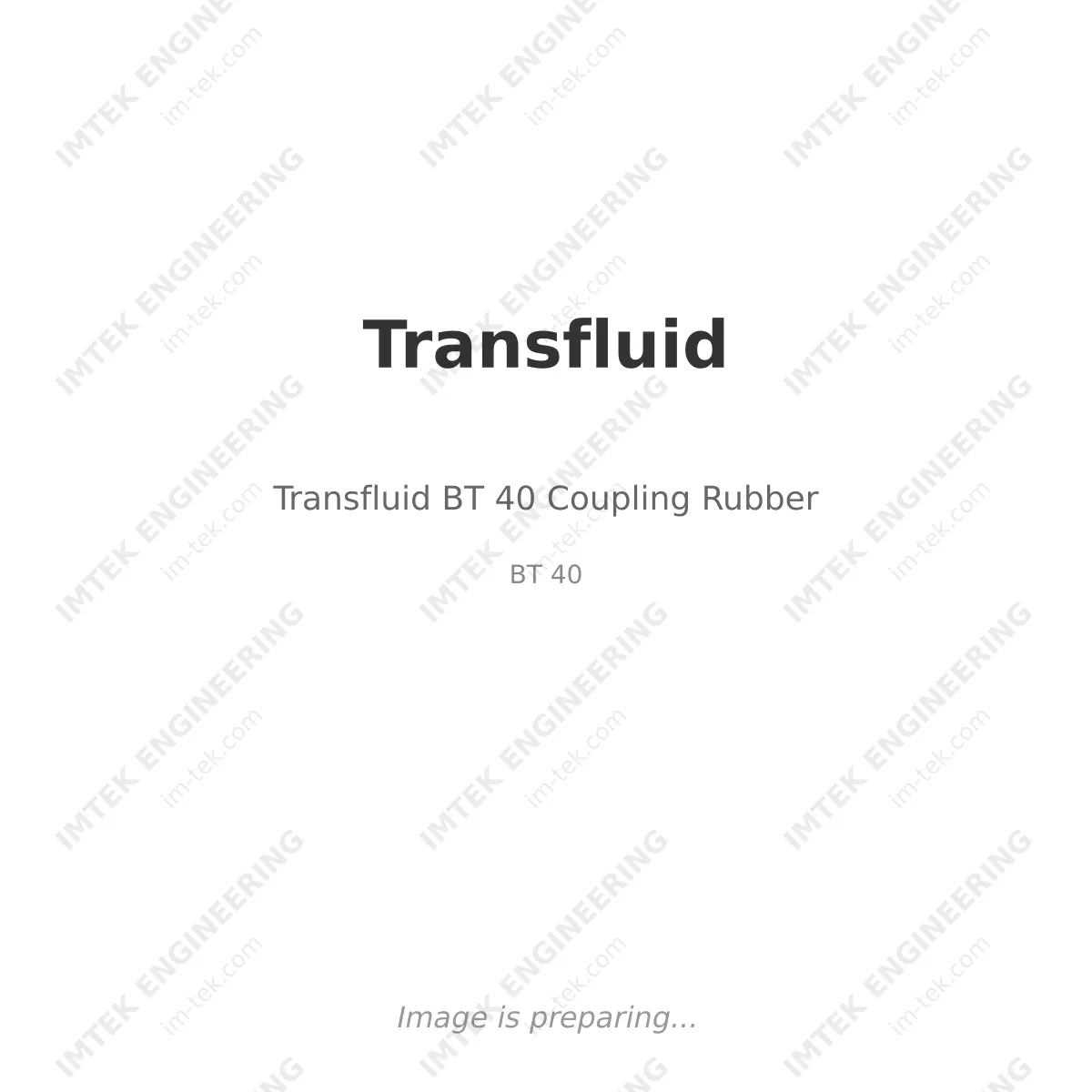 Transfluid Transfluid BT 40 Coupling Rubber - BT 40