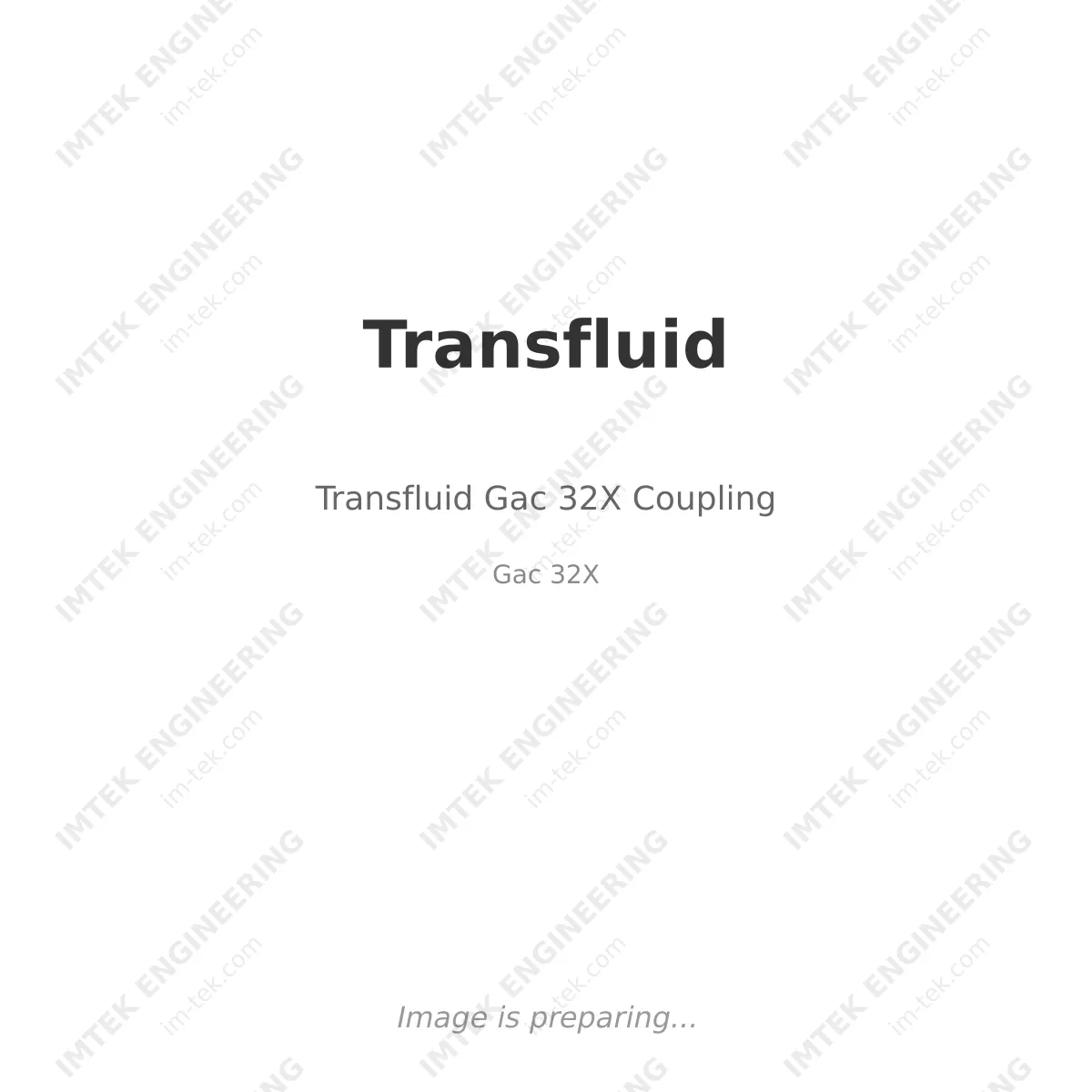Transfluid Transfluid Gac 32X Coupling - Gac 32X