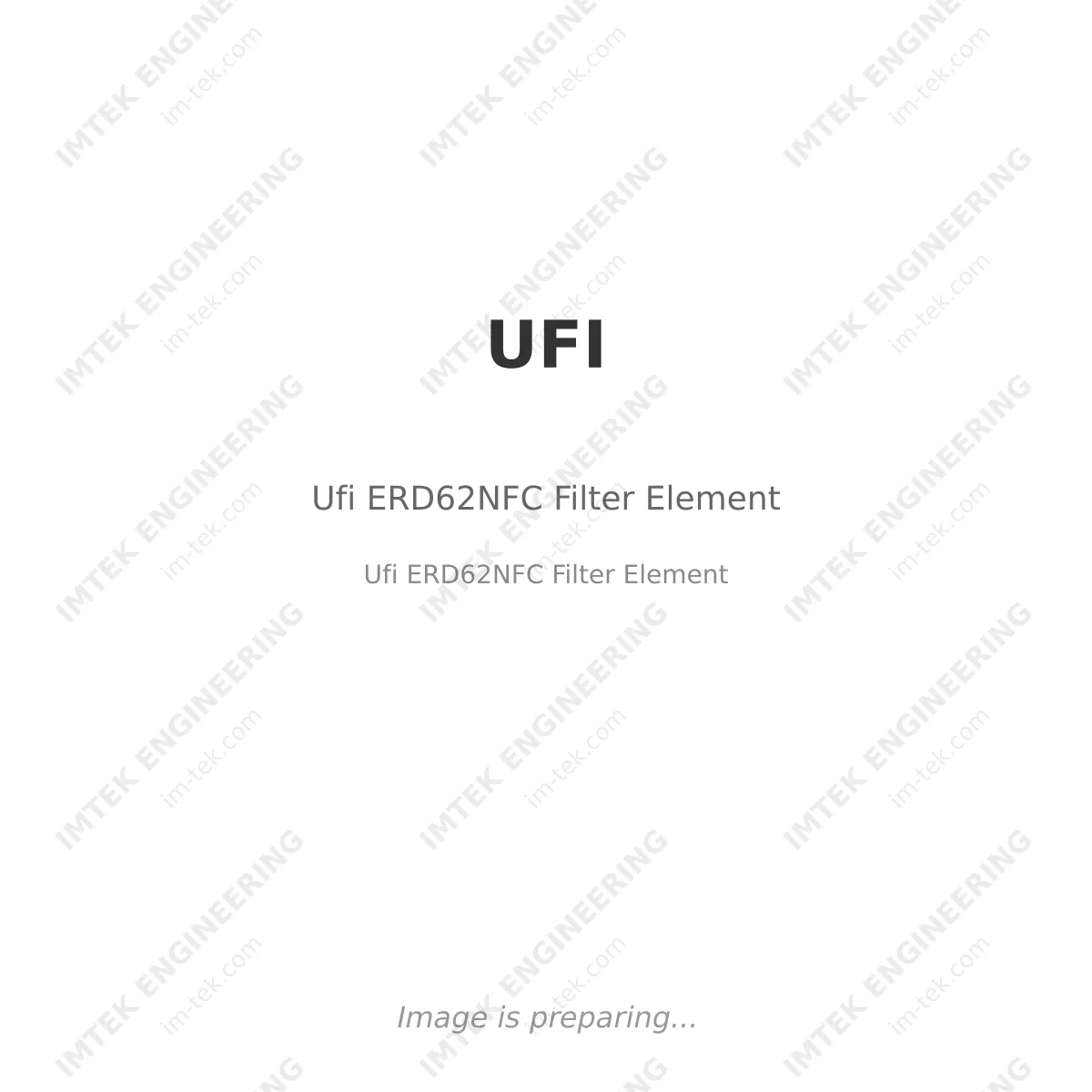 UFI Ufi ERD62NFC Filter Element - Ufi ERD62NFC Filter Element