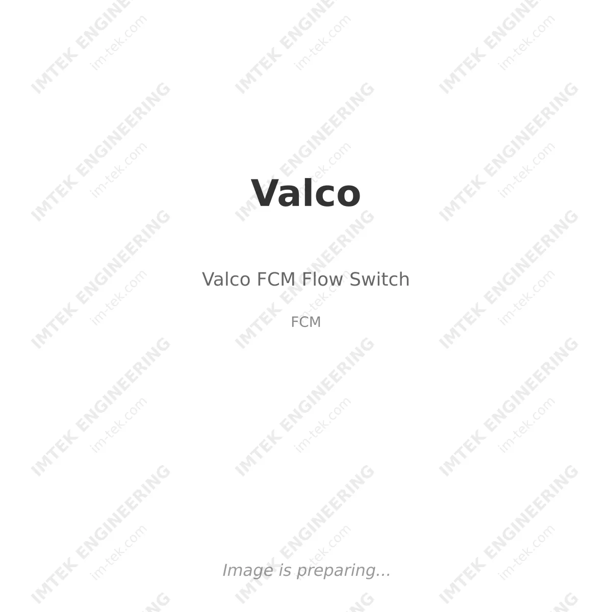 Valco Valco FCM Flow Switch - FCM
