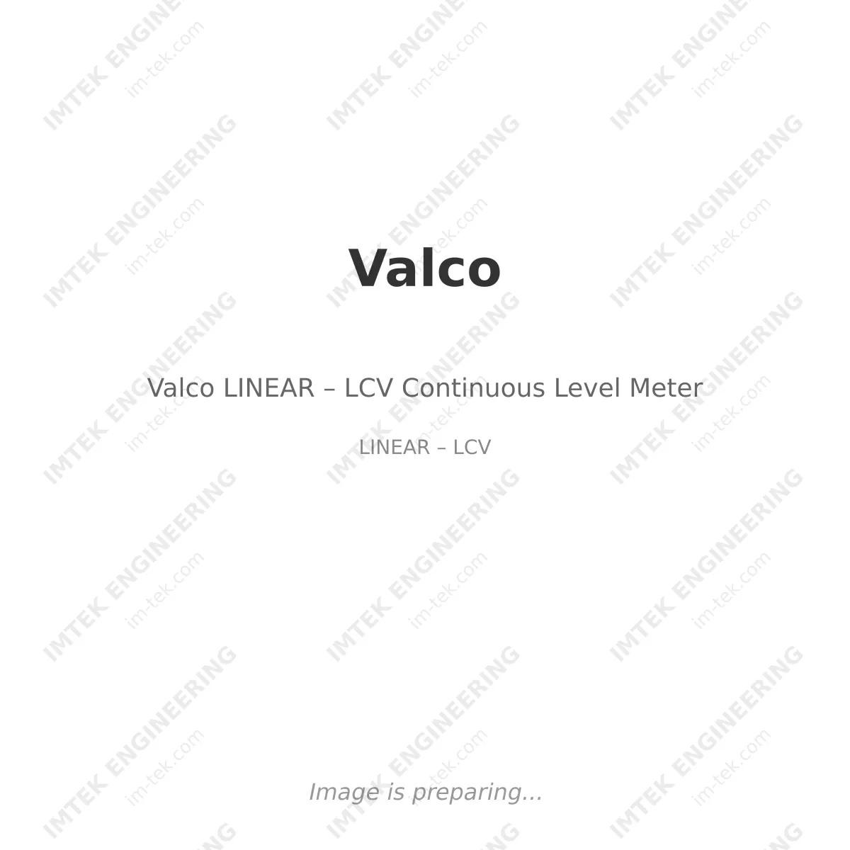 Valco Valco LINEAR – LCV Continuous Level Meter - LINEAR – LCV
