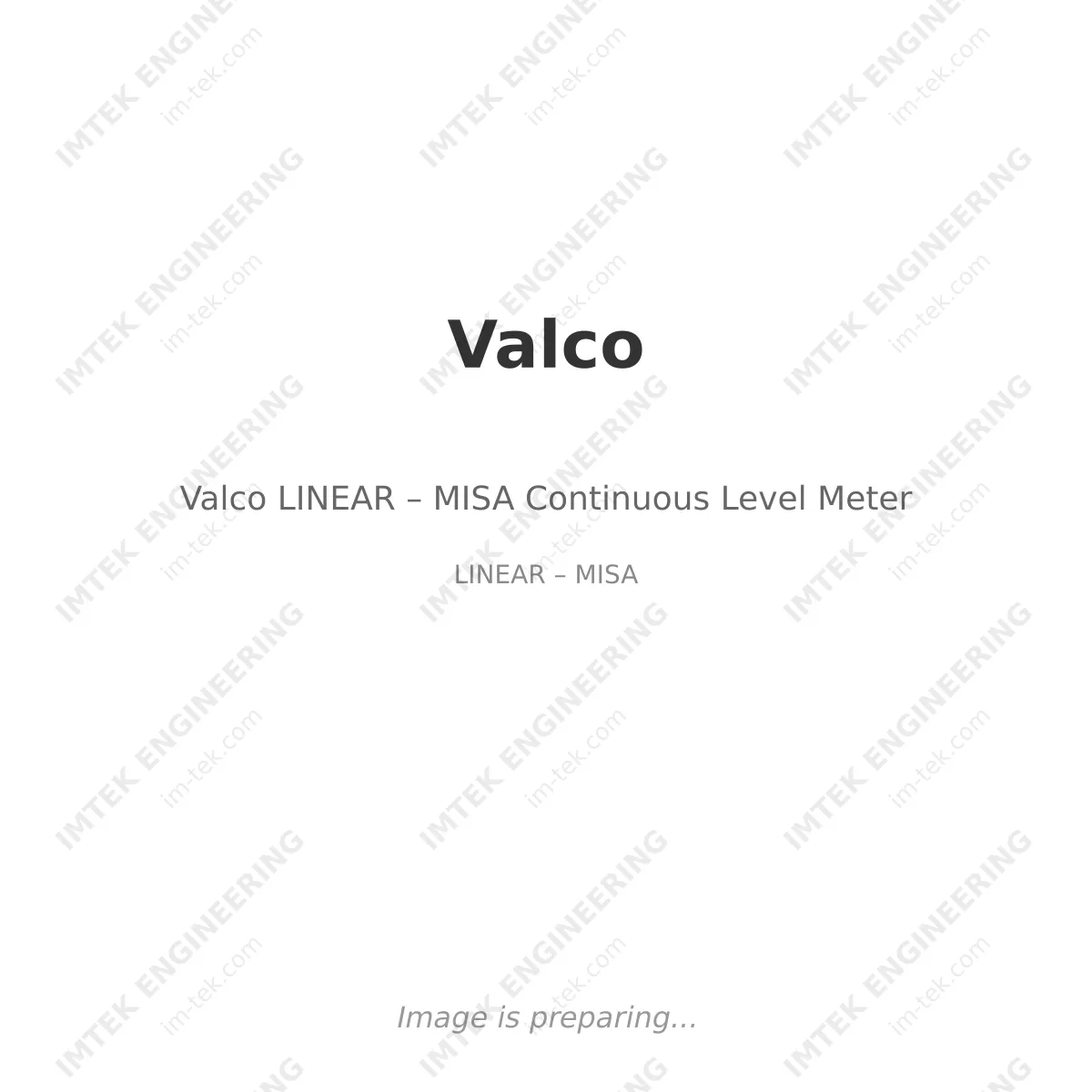 Valco Valco LINEAR – MISA Continuous Level Meter - LINEAR – MISA