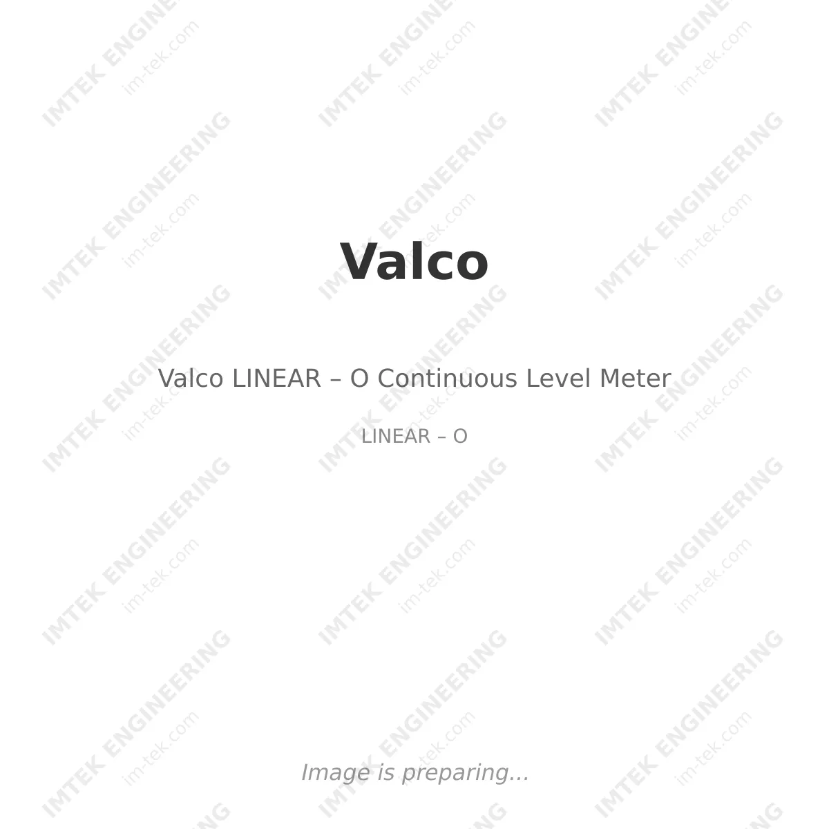 Valco Valco LINEAR – O Continuous Level Meter - LINEAR – O