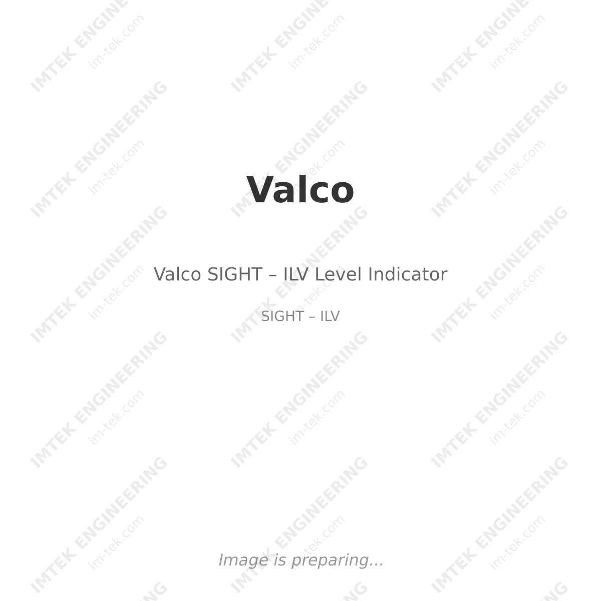 Valco Valco SIGHT – ILV Level Indicator - SIGHT – ILV