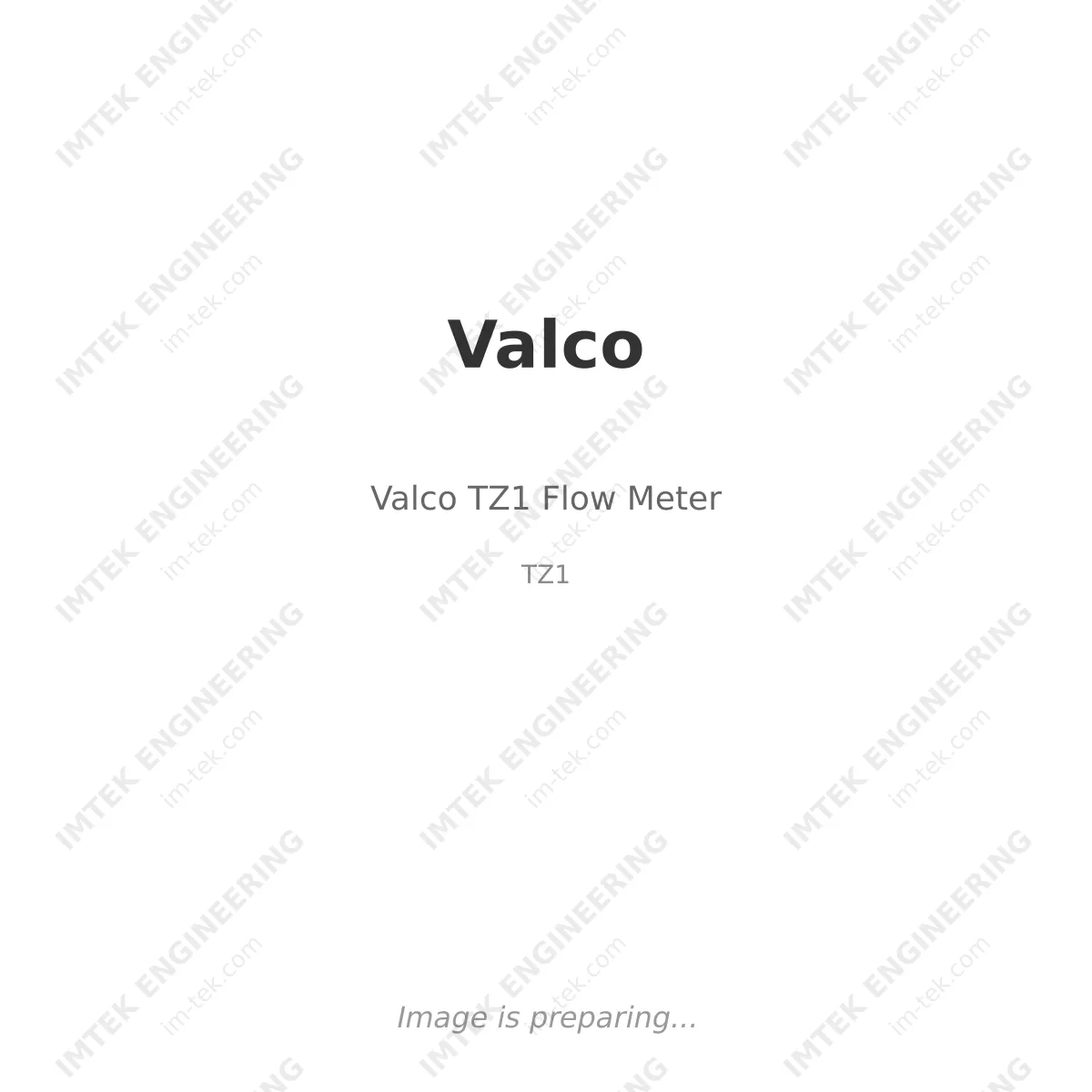 Valco Valco TZ1 Flow Meter - TZ1