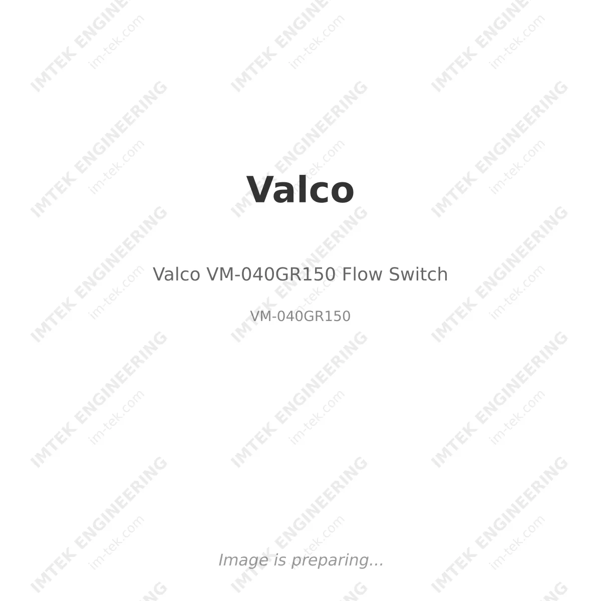 Valco Valco VM-040GR150 Flow Switch - VM-040GR150