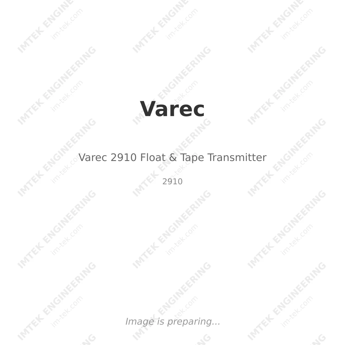 Varec Varec 2910 Float & Tape Transmitter - 2910