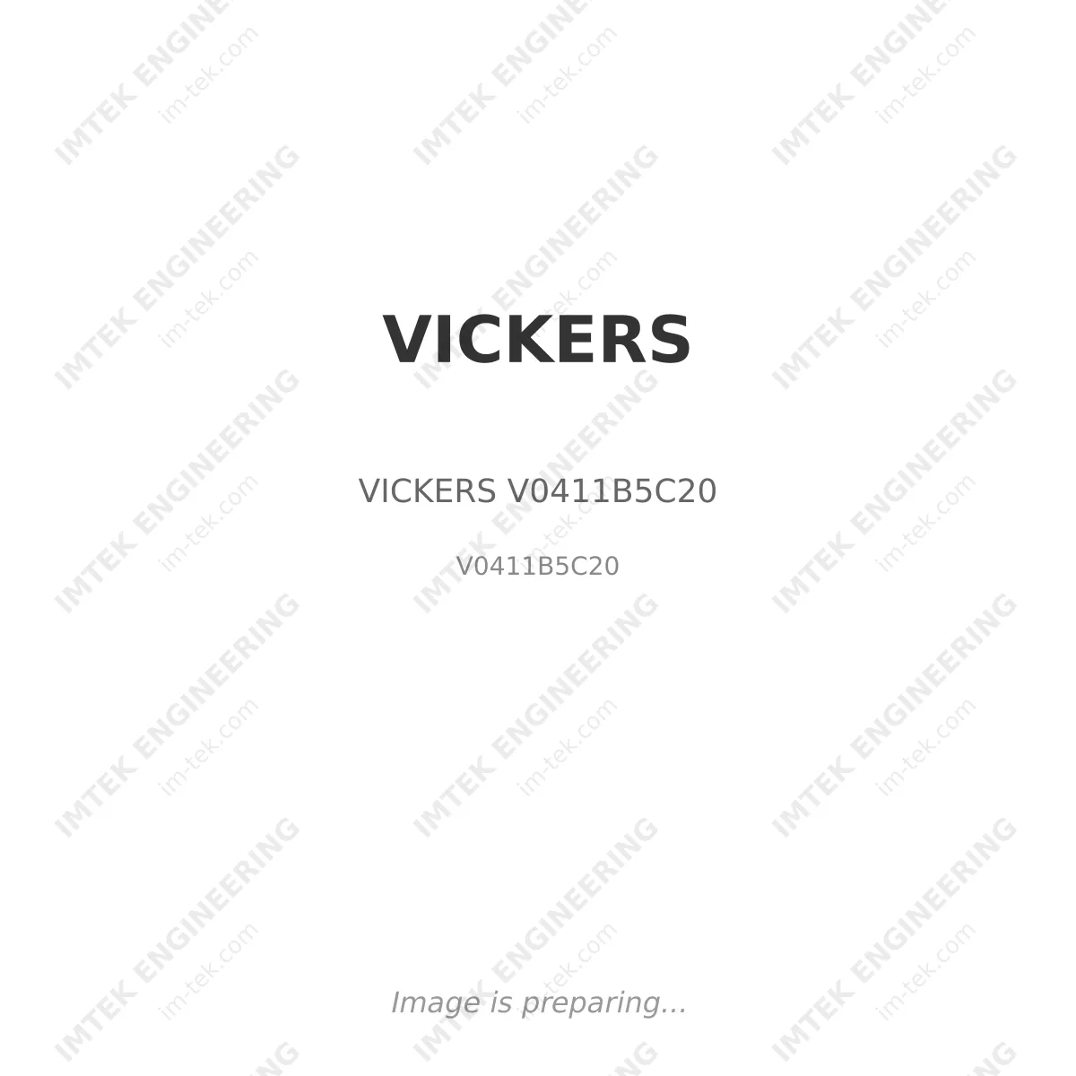 VICKERS VICKERS V0411B5C20 - V0411B5C20