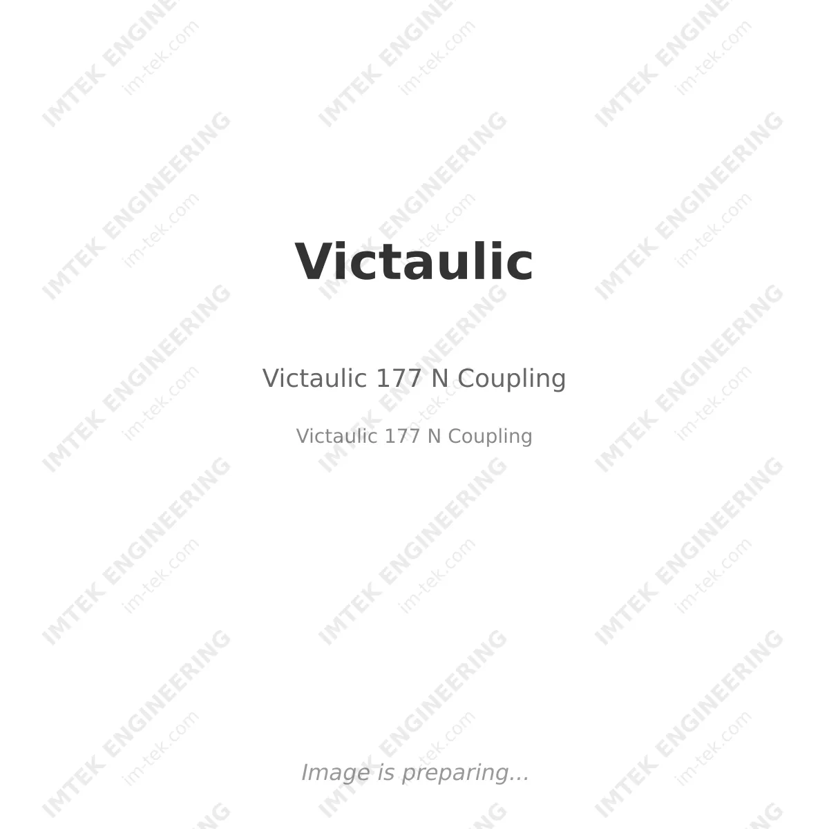 Victaulic Victaulic 177 N Coupling - Victaulic 177 N Coupling