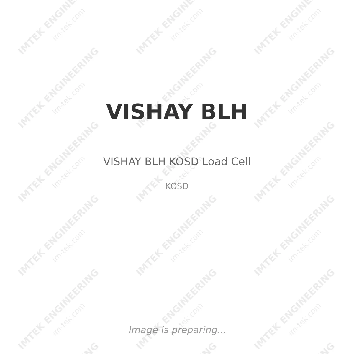 VISHAY BLH VISHAY BLH KOSD Load Cell - KOSD