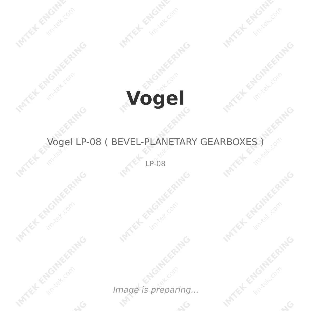 Vogel Vogel LP-08 ( BEVEL-PLANETARY GEARBOXES ) - LP-08