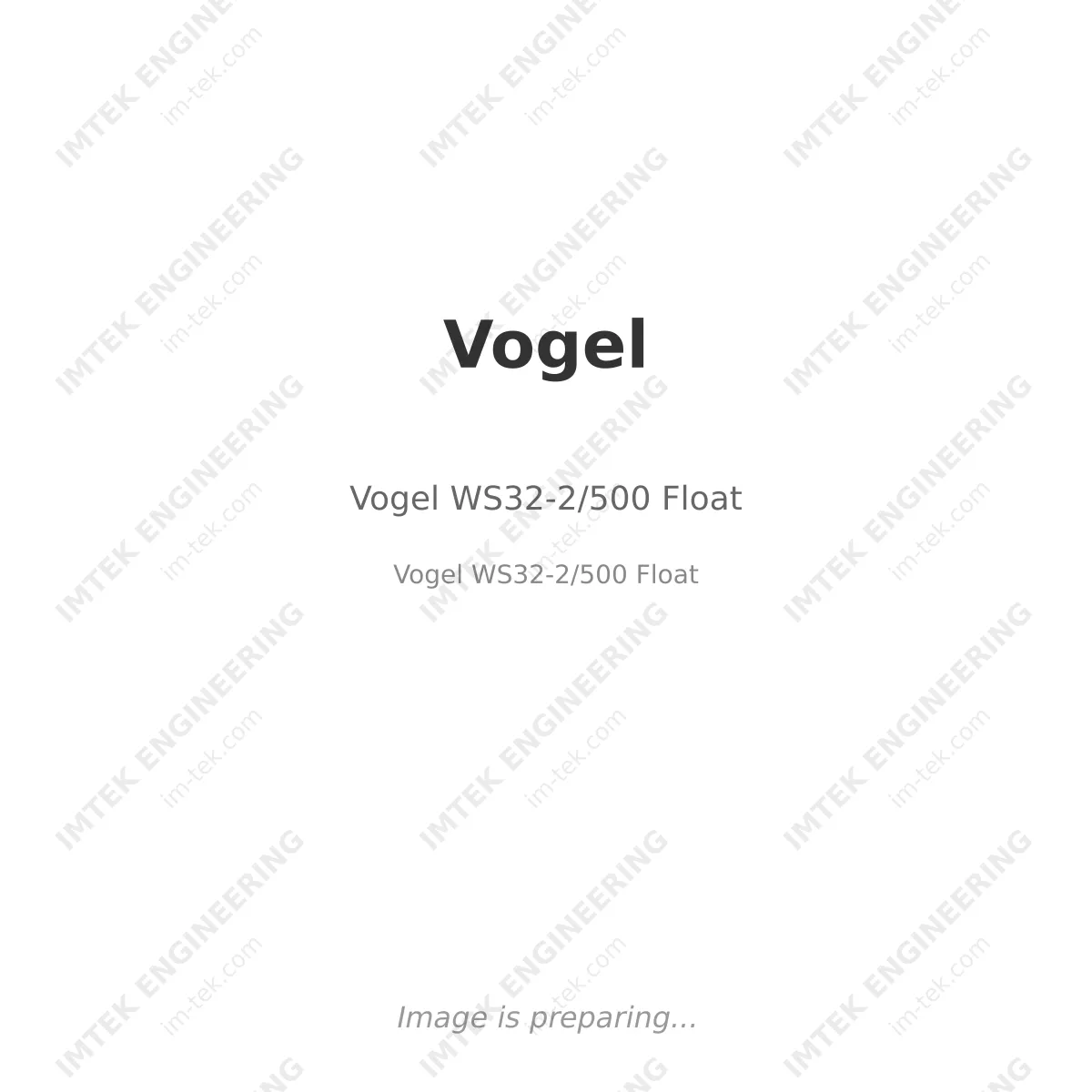 Vogel Vogel WS32-2/500 Float - Vogel WS32-2/500 Float