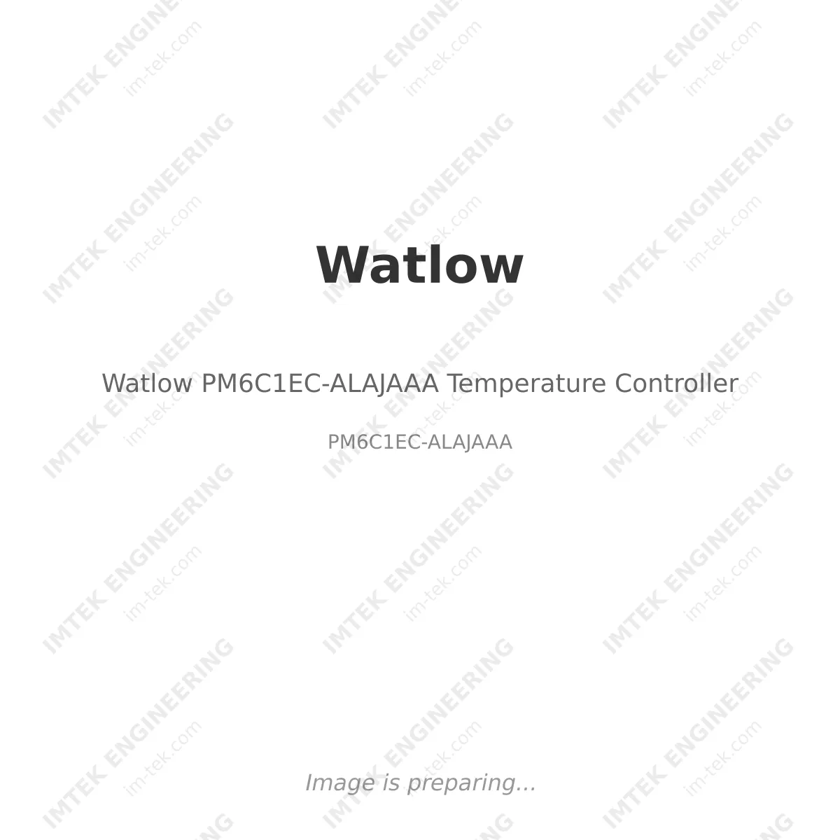 Watlow Watlow PM6C1EC-ALAJAAA Temperature Controller - PM6C1EC-ALAJAAA