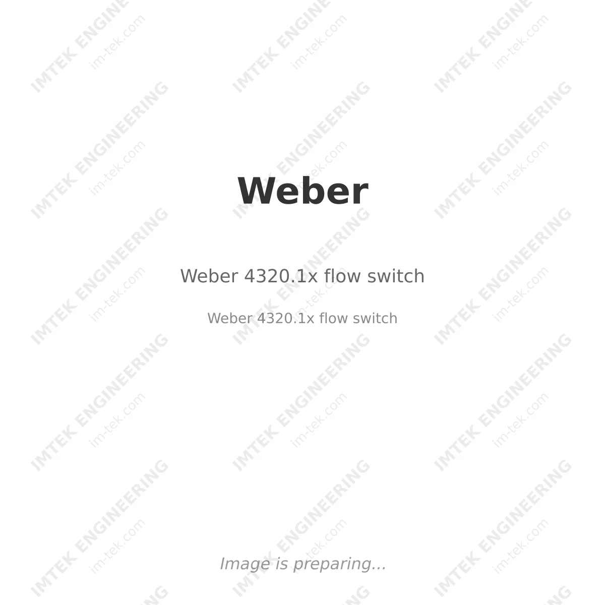 Weber Weber 4320.1x flow switch - Weber   4320.1x flow switch