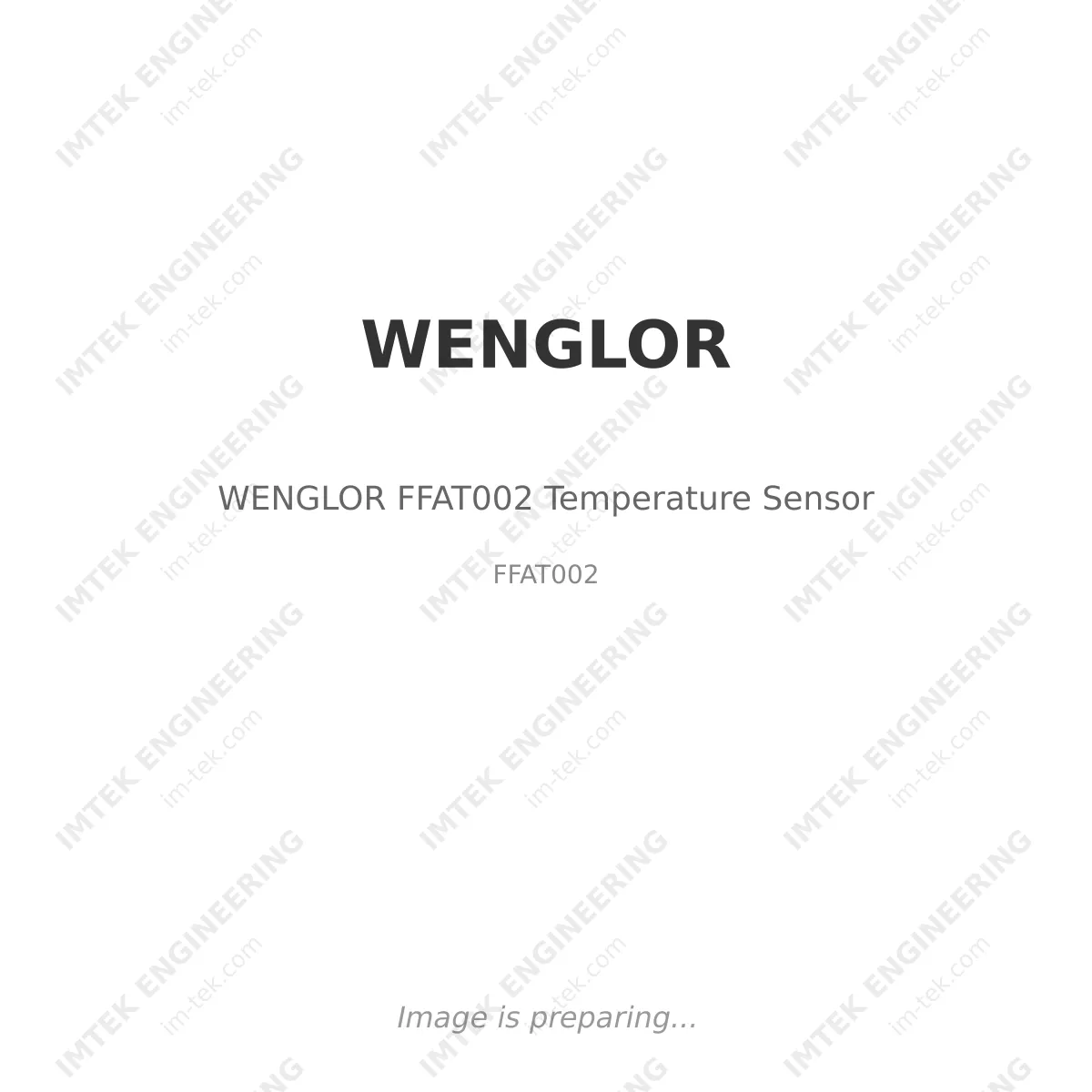WENGLOR WENGLOR FFAT002 Temperature Sensor - FFAT002