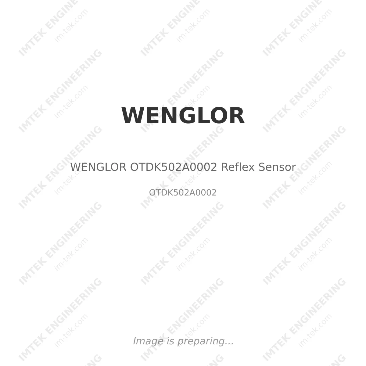 WENGLOR WENGLOR OTDK502A0002 Reflex Sensor - OTDK502A0002
