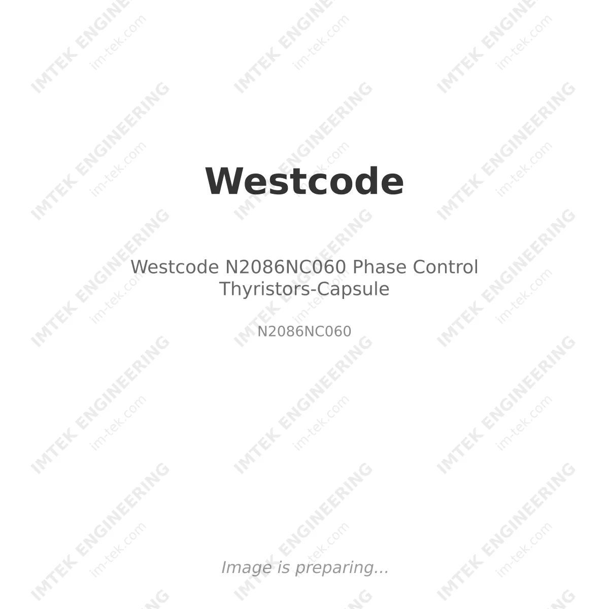Westcode Westcode N2086NC060 Phase Control Thyristors-Capsule - N2086NC060