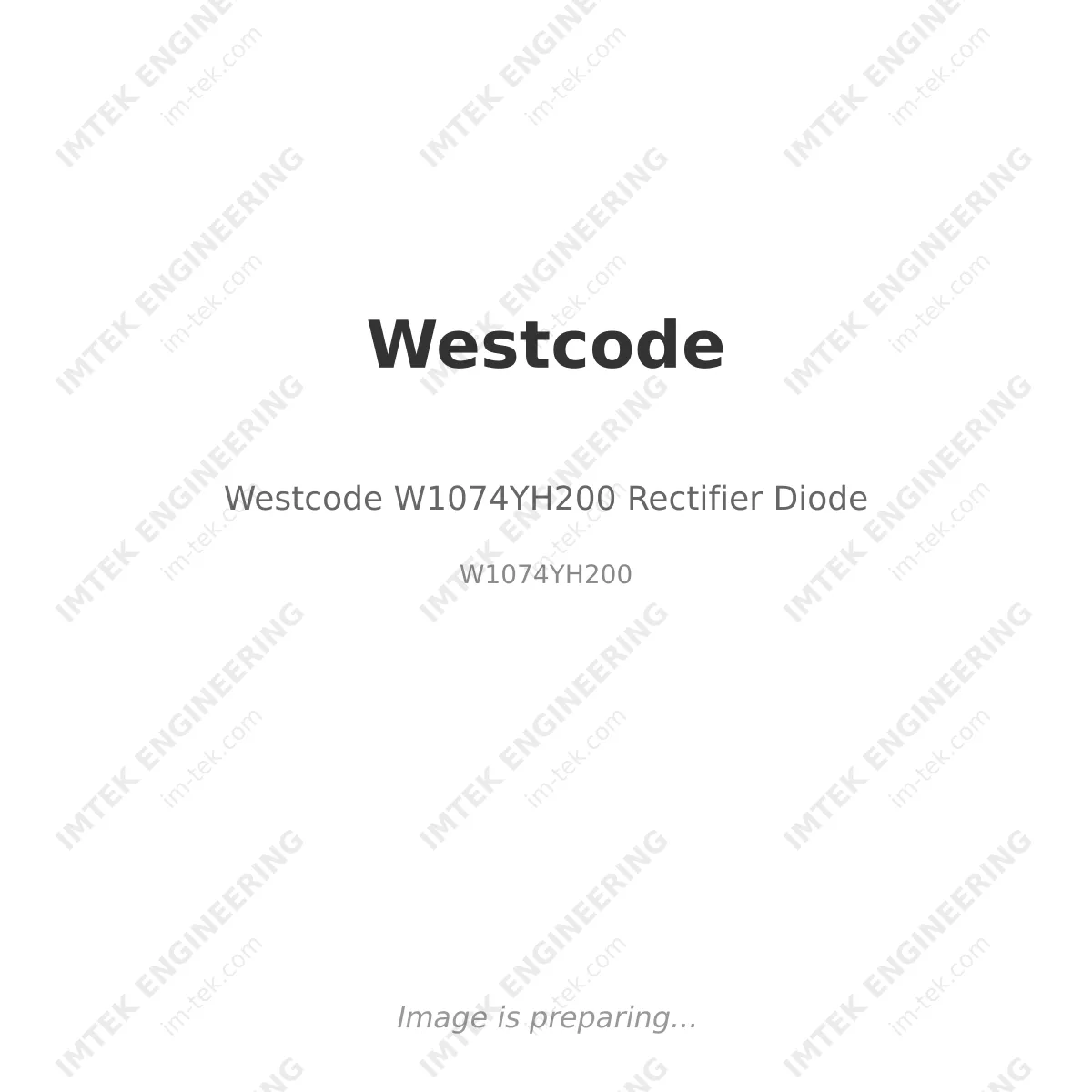 Westcode Westcode W1074YH200 Rectifier Diode - W1074YH200