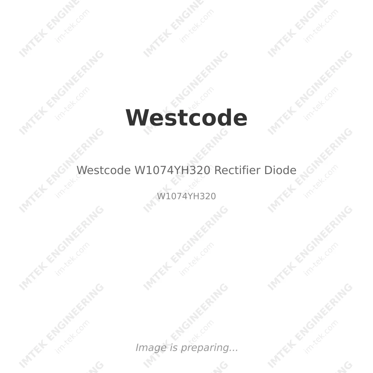 Westcode Westcode W1074YH320 Rectifier Diode - W1074YH320