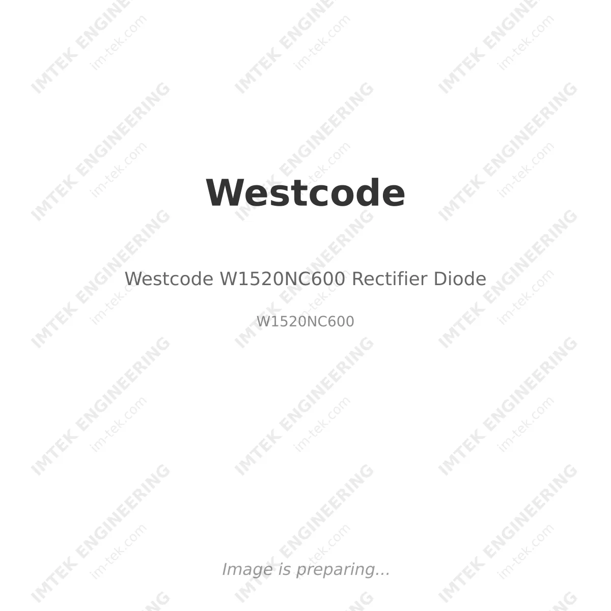 Westcode Westcode W1520NC600 Rectifier Diode - W1520NC600