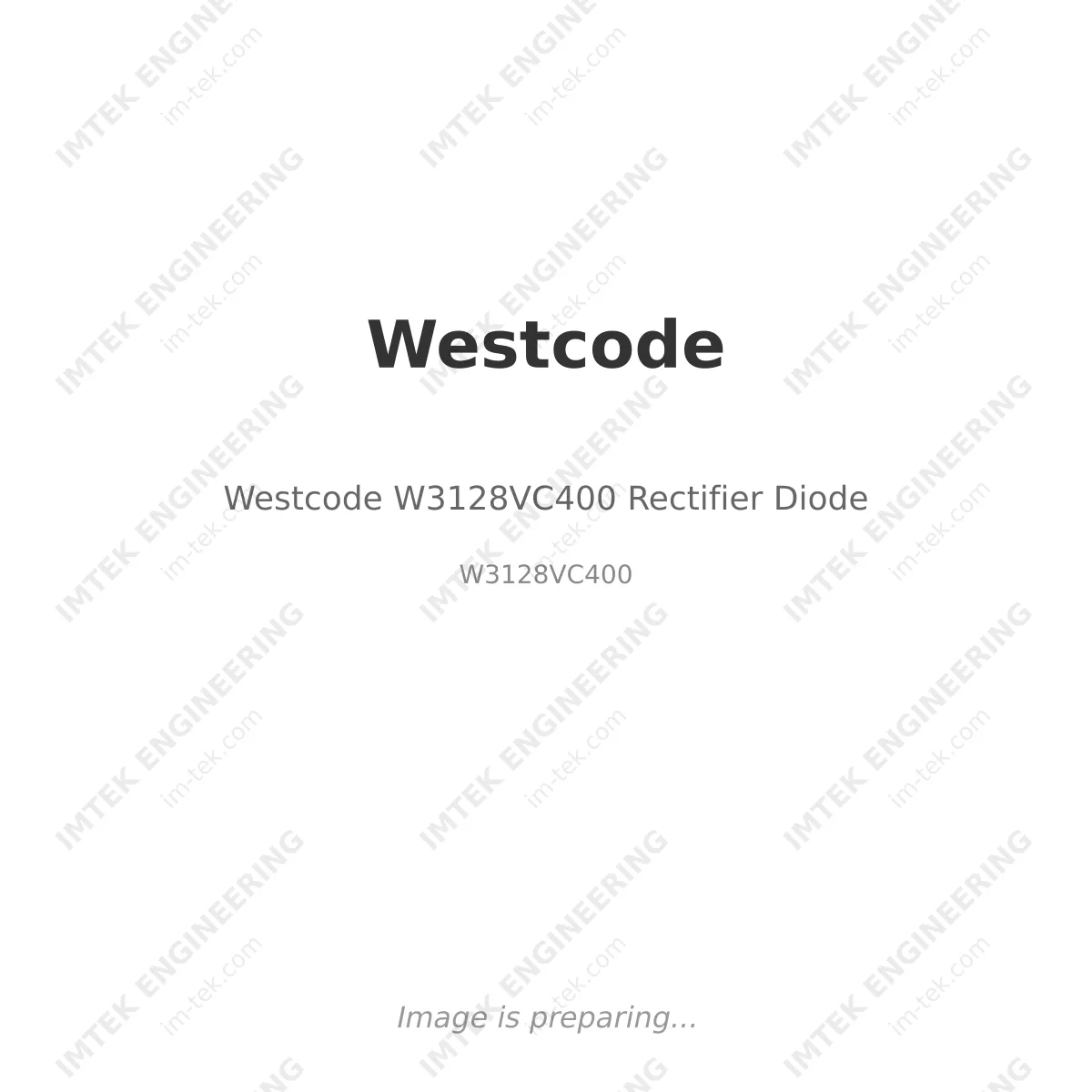 Westcode Westcode W3128VC400 Rectifier Diode - W3128VC400
