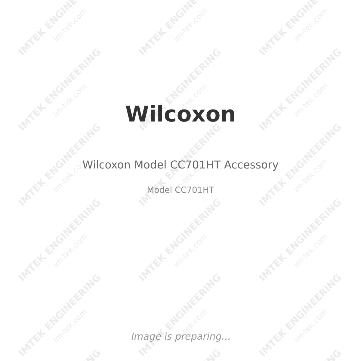 Wilcoxon Wilcoxon Model CC701HT Accessory - Model CC701HT
