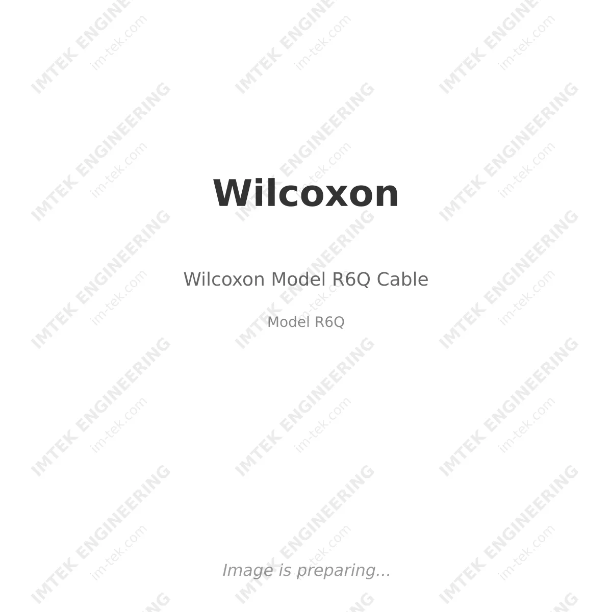 Wilcoxon Wilcoxon Model R6Q Cable - Model R6Q