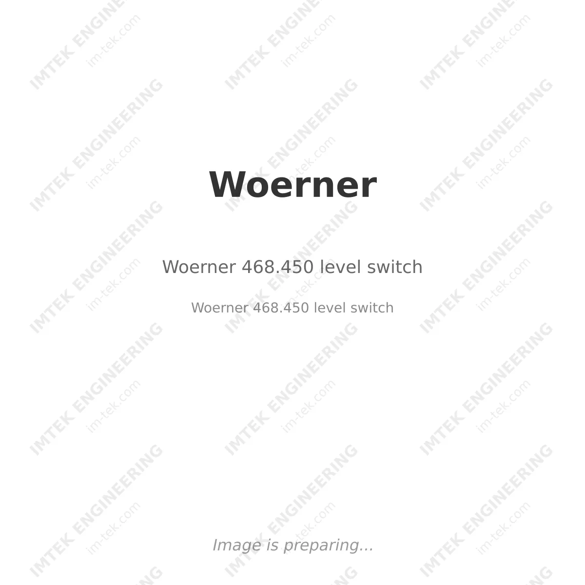 Woerner Woerner 468.450 level switch - Woerner   468.450 level switch
