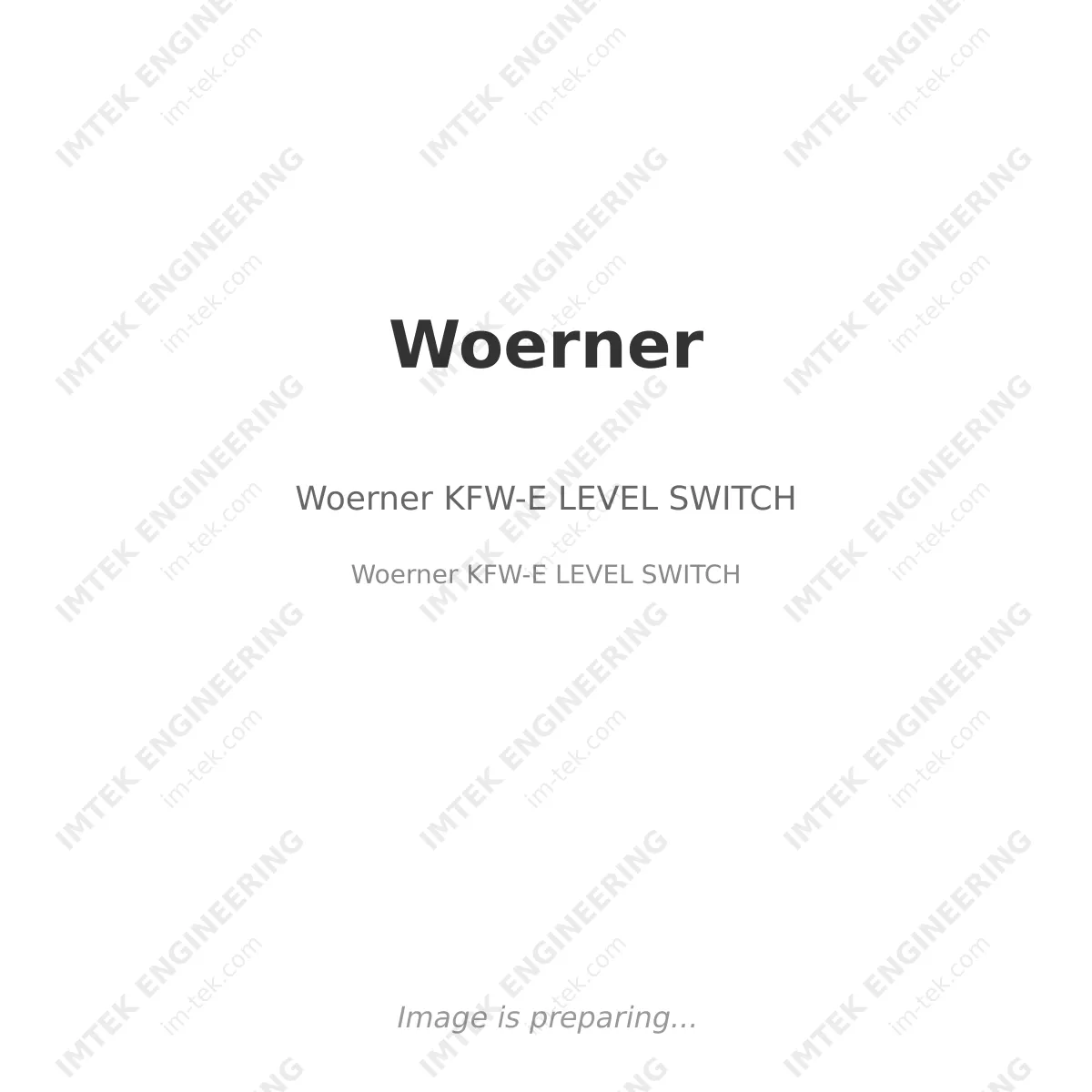 Woerner Woerner KFW-E LEVEL SWITCH - Woerner   KFW-E LEVEL SWITCH