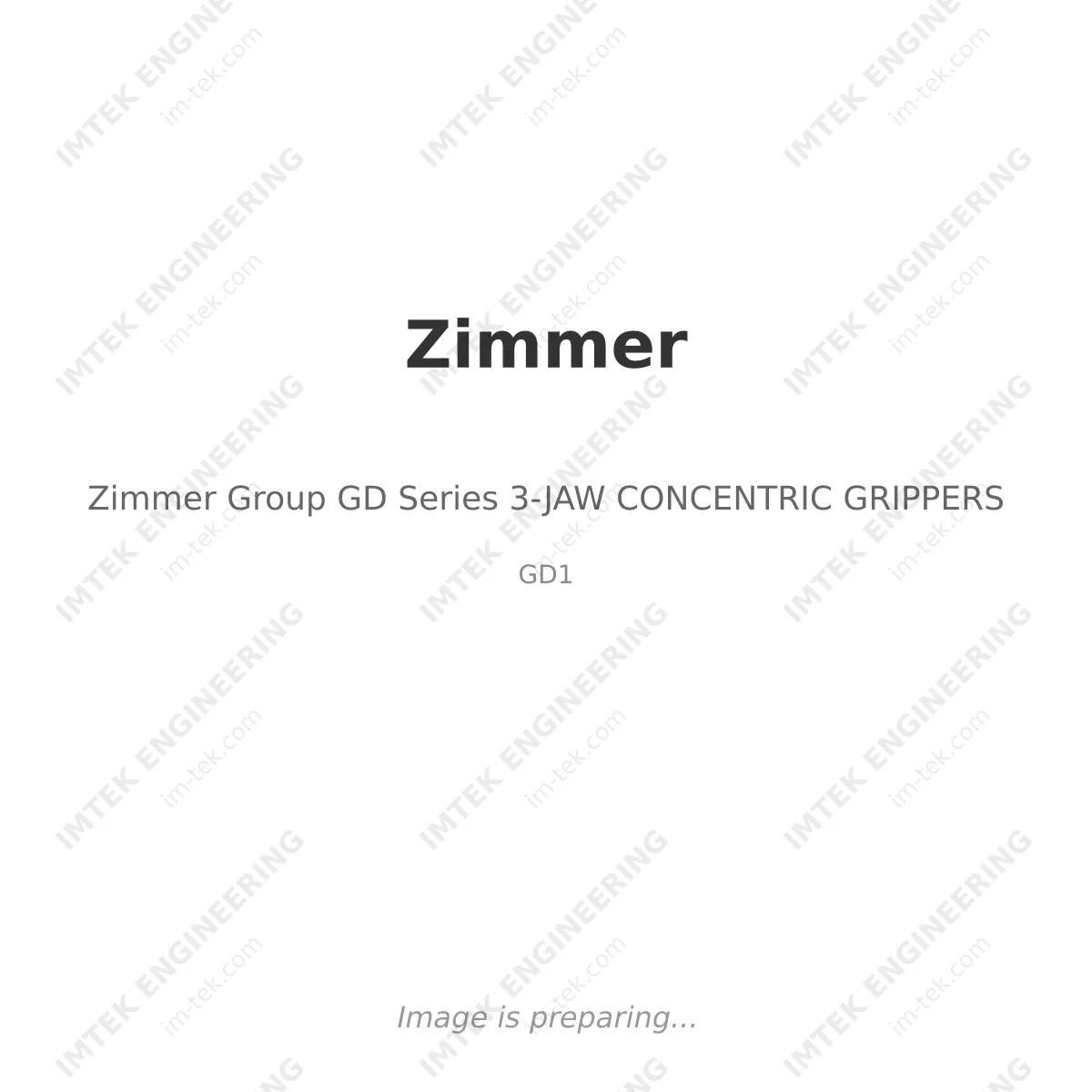 Zimmer Zimmer Group GD Series 3-JAW CONCENTRIC GRIPPERS - GD1