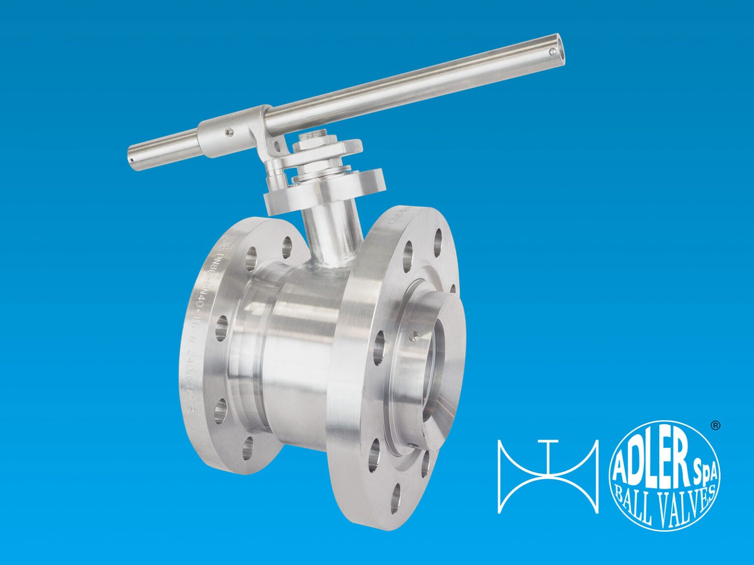 Adler FA8 DN65 BALL VALVES WITH 15° INCLINED STEM BOTTOM EXECUTION TYPE Image