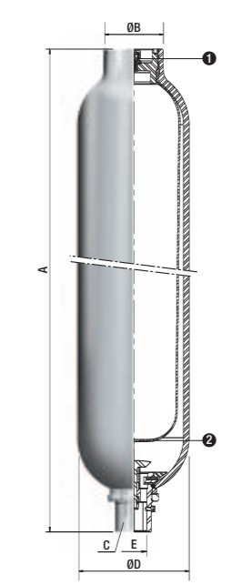 Saip LA 12  Bladder Accumulator Image