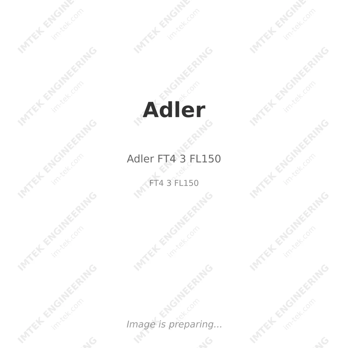 Adler Adler FT4 3 FL150 - FT4 3 FL150
