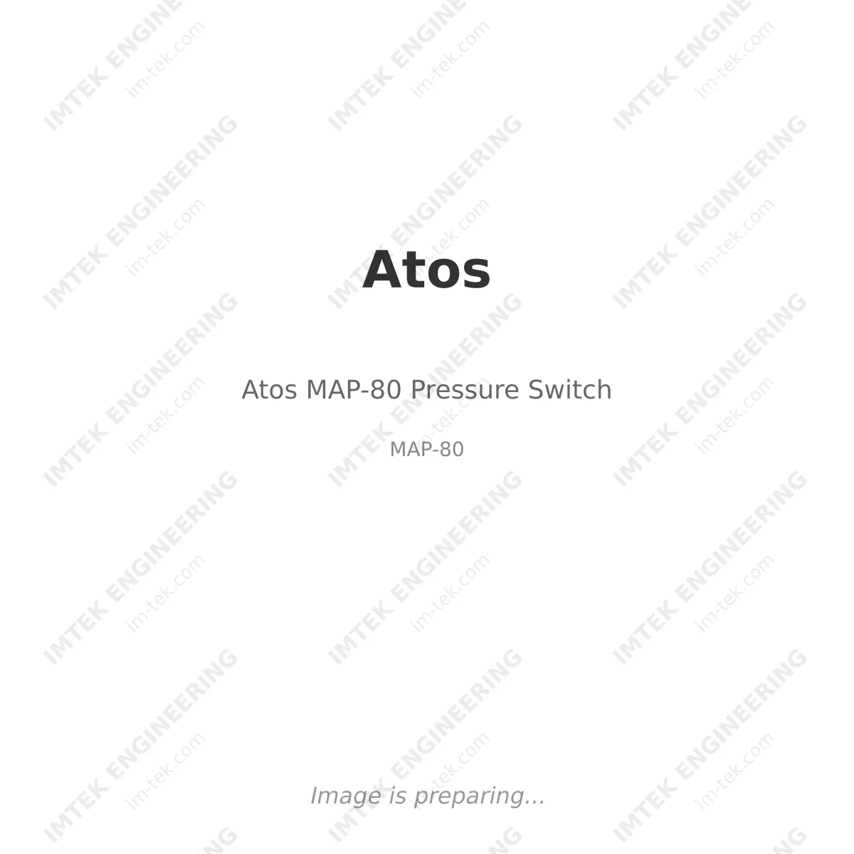 Atos Atos MAP-80 Pressure Switch - MAP-80