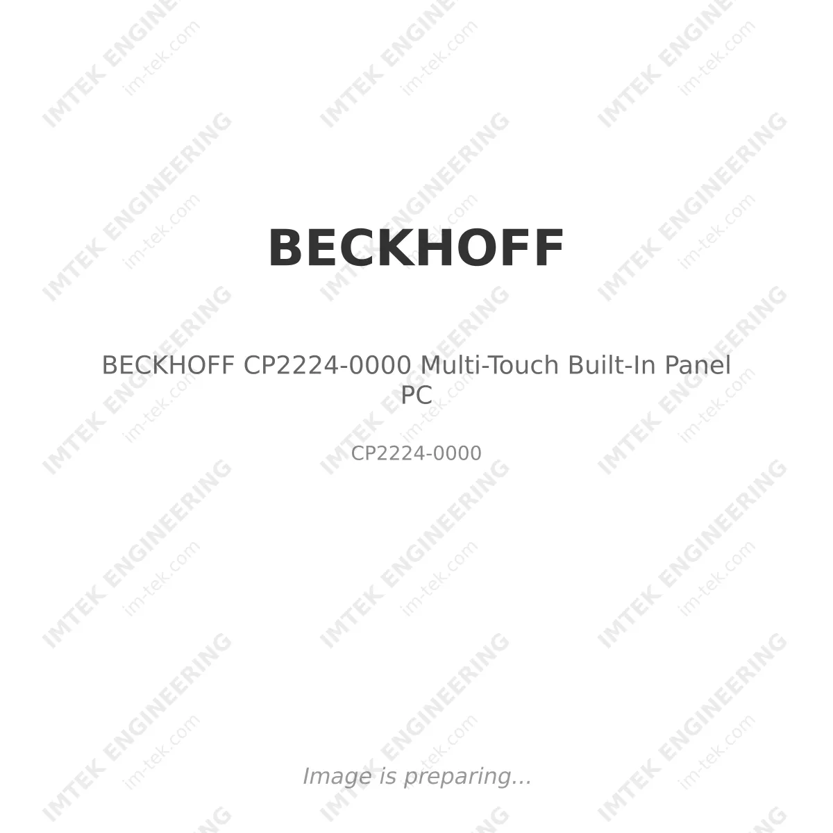 BECKHOFF BECKHOFF CP2224-0000 Multi-Touch Built-In Panel PC - CP2224-0000