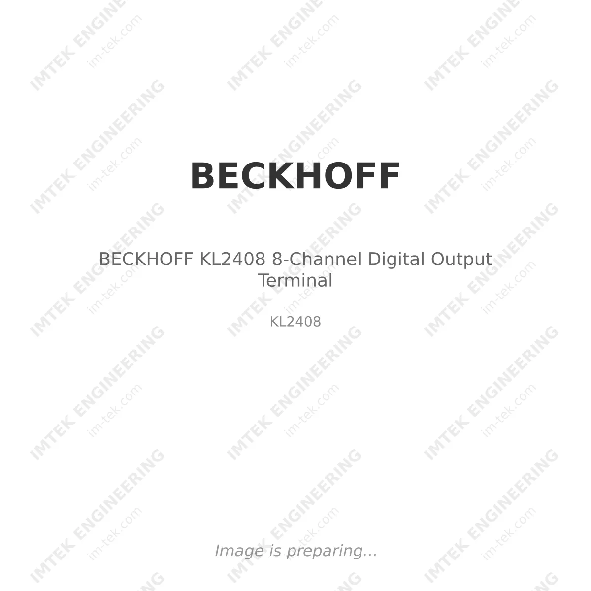 BECKHOFF BECKHOFF KL2408 8-Channel Digital Output Terminal - KL2408