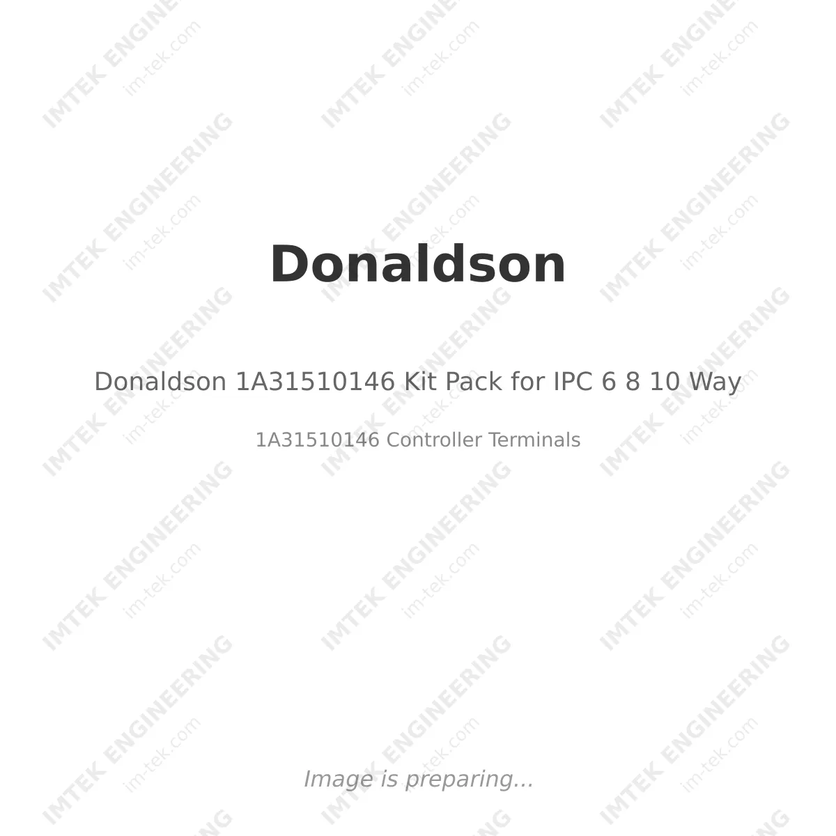 Donaldson Donaldson 1A31510146 Kit Pack for IPC 6 8 10 Way - 1A31510146 Controller Terminals