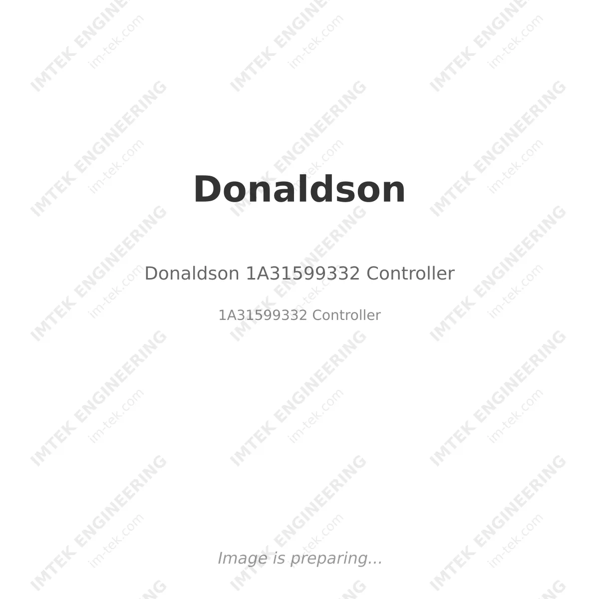Donaldson Donaldson 1A31599332 Controller - 1A31599332  Controller