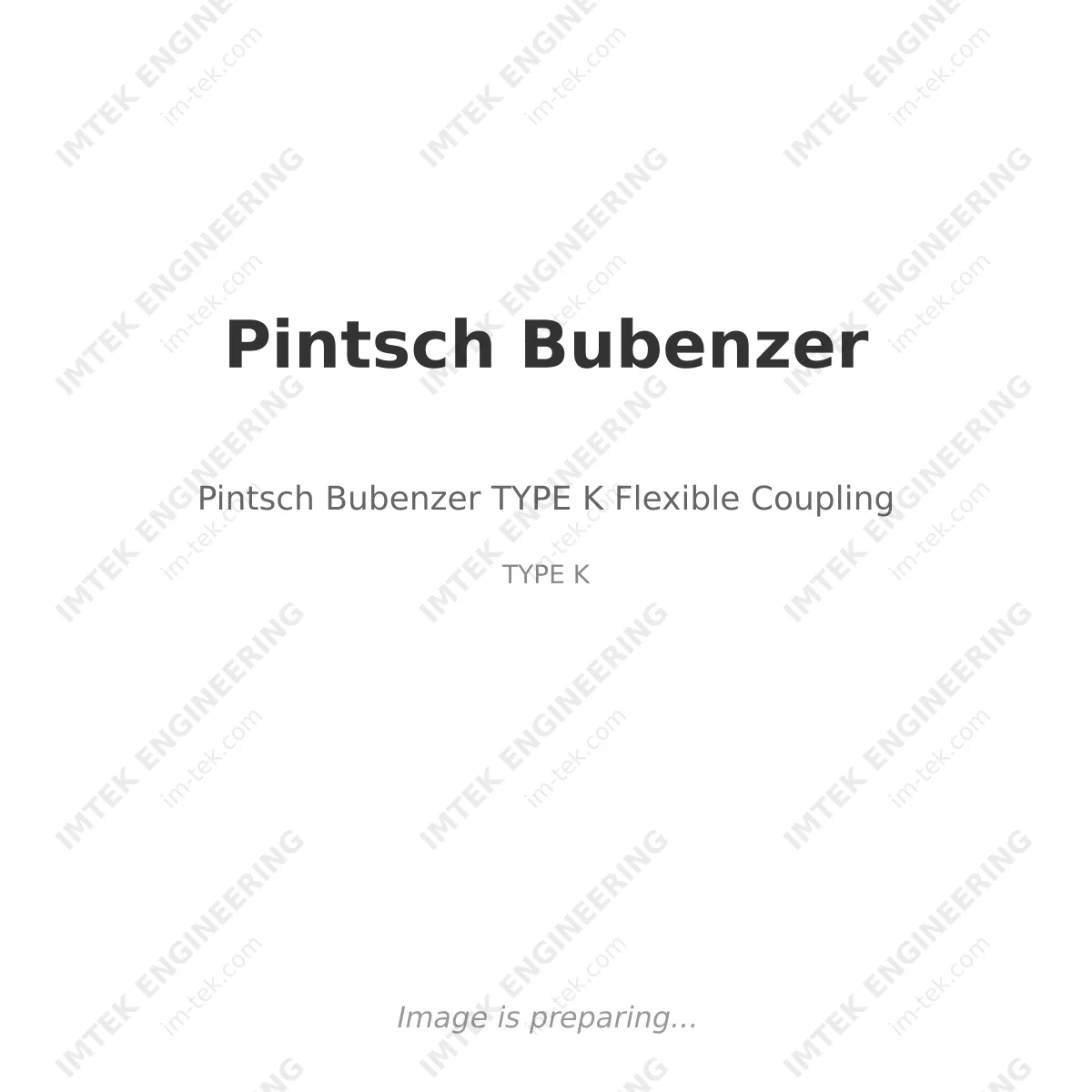 Pintsch Bubenzer Pintsch Bubenzer TYPE K Flexible Coupling - TYPE K