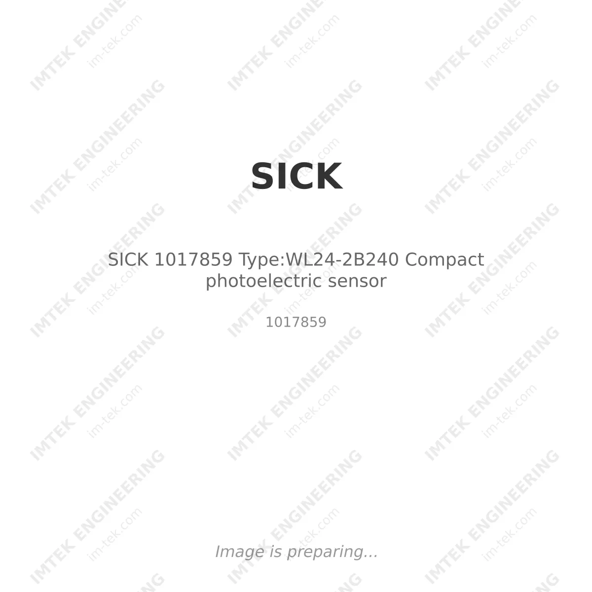 SICK SICK 1017859 Type:WL24-2B240 Compact photoelectric sensor - 1017859