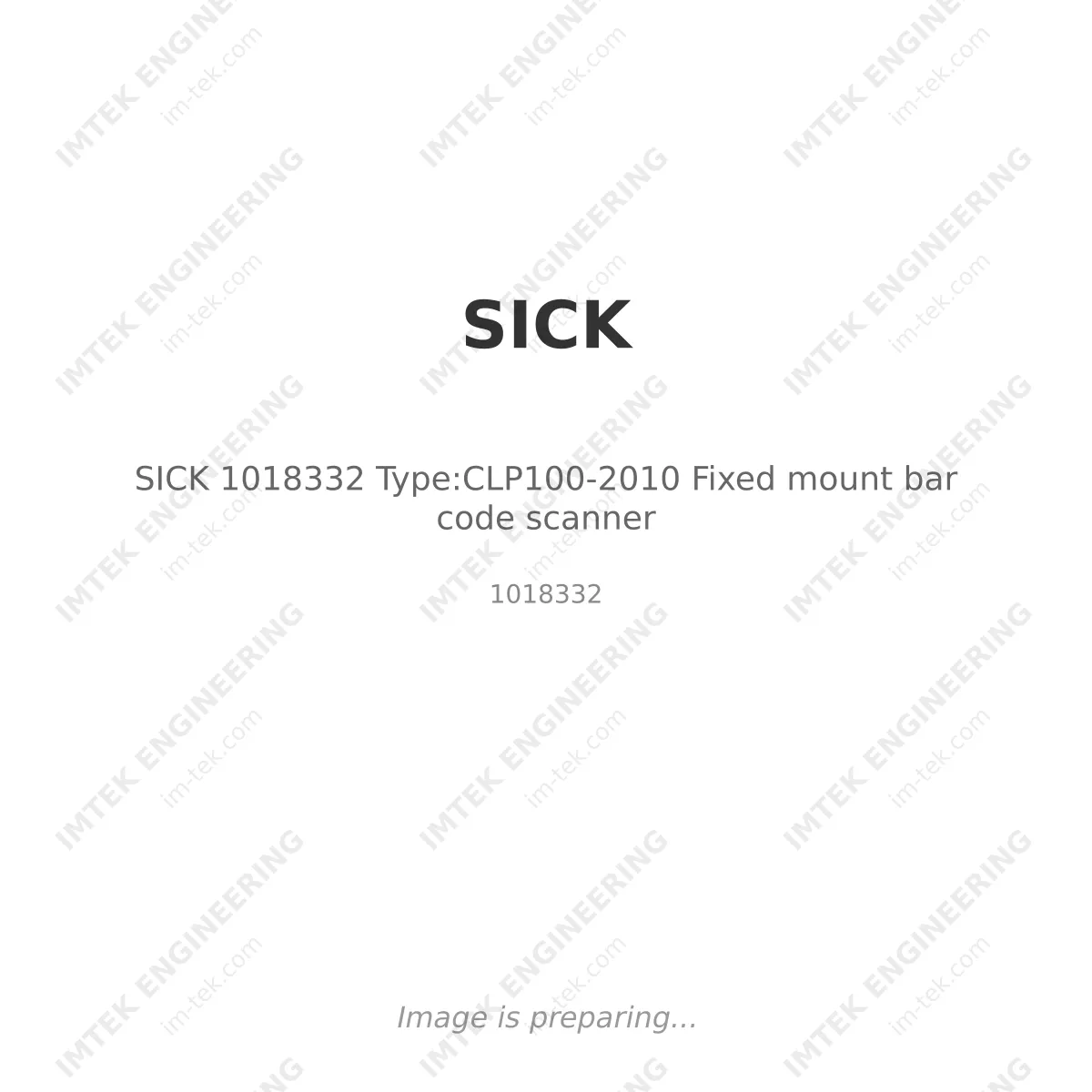 SICK SICK 1018332 Type:CLP100-2010 Fixed mount bar code scanner - 1018332