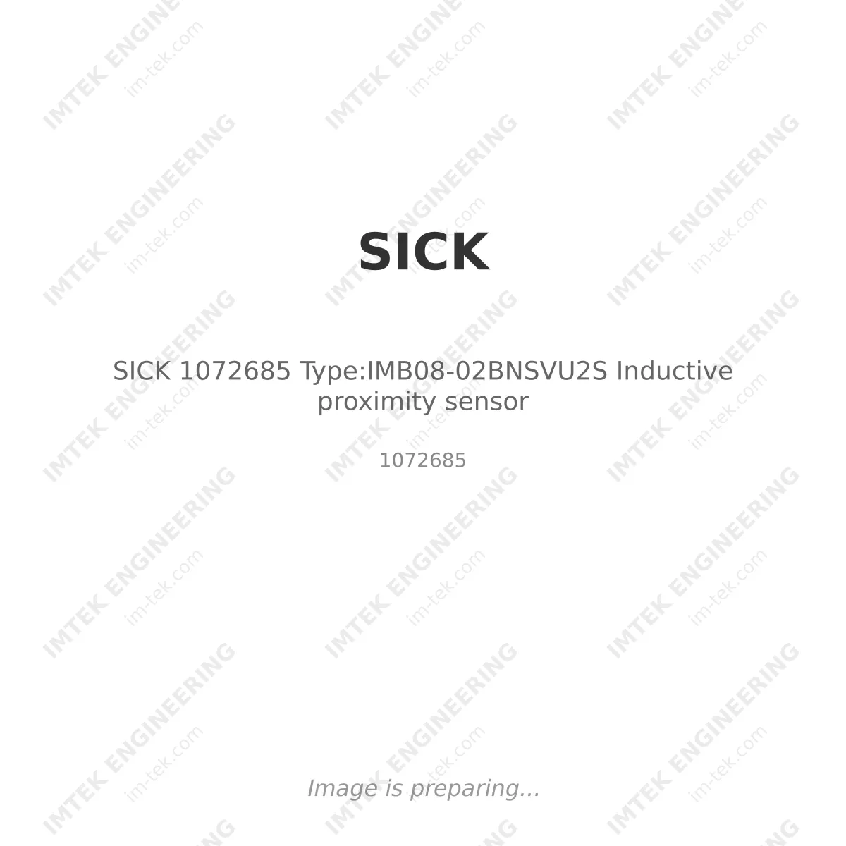 SICK SICK 1072685 Type:IMB08-02BNSVU2S Inductive proximity sensor - 1072685