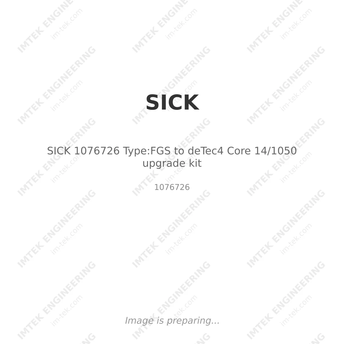 SICK SICK 1076726 Type:FGS to deTec4 Core 14/1050 upgrade kit - 1076726