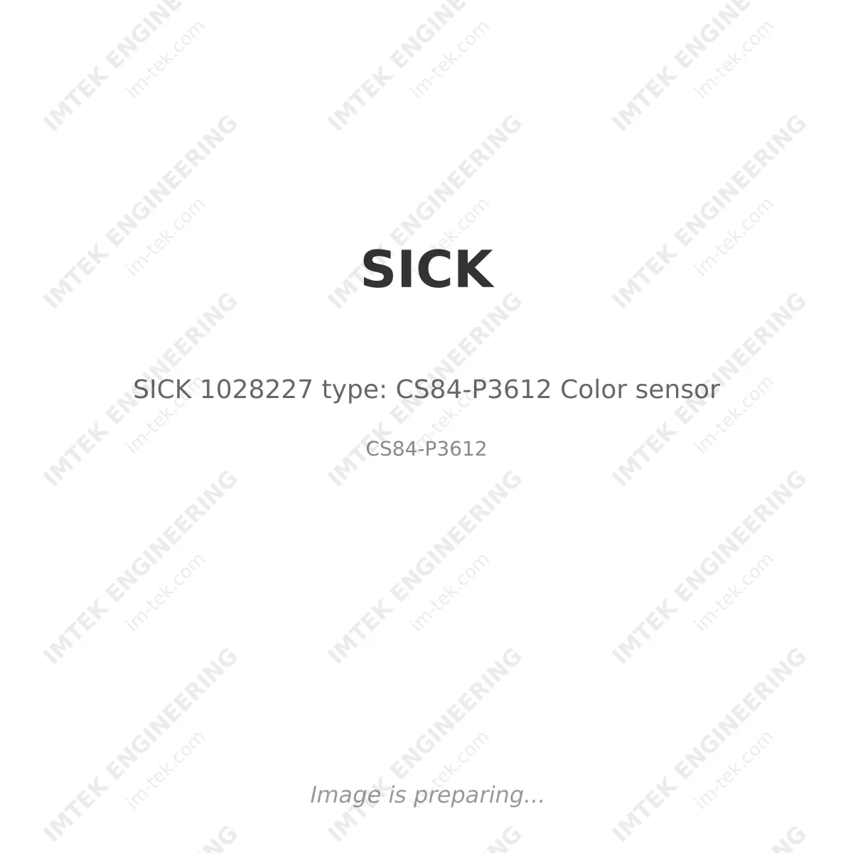 SICK SICK 1028227 type: CS84-P3612 Color sensor - CS84-P3612