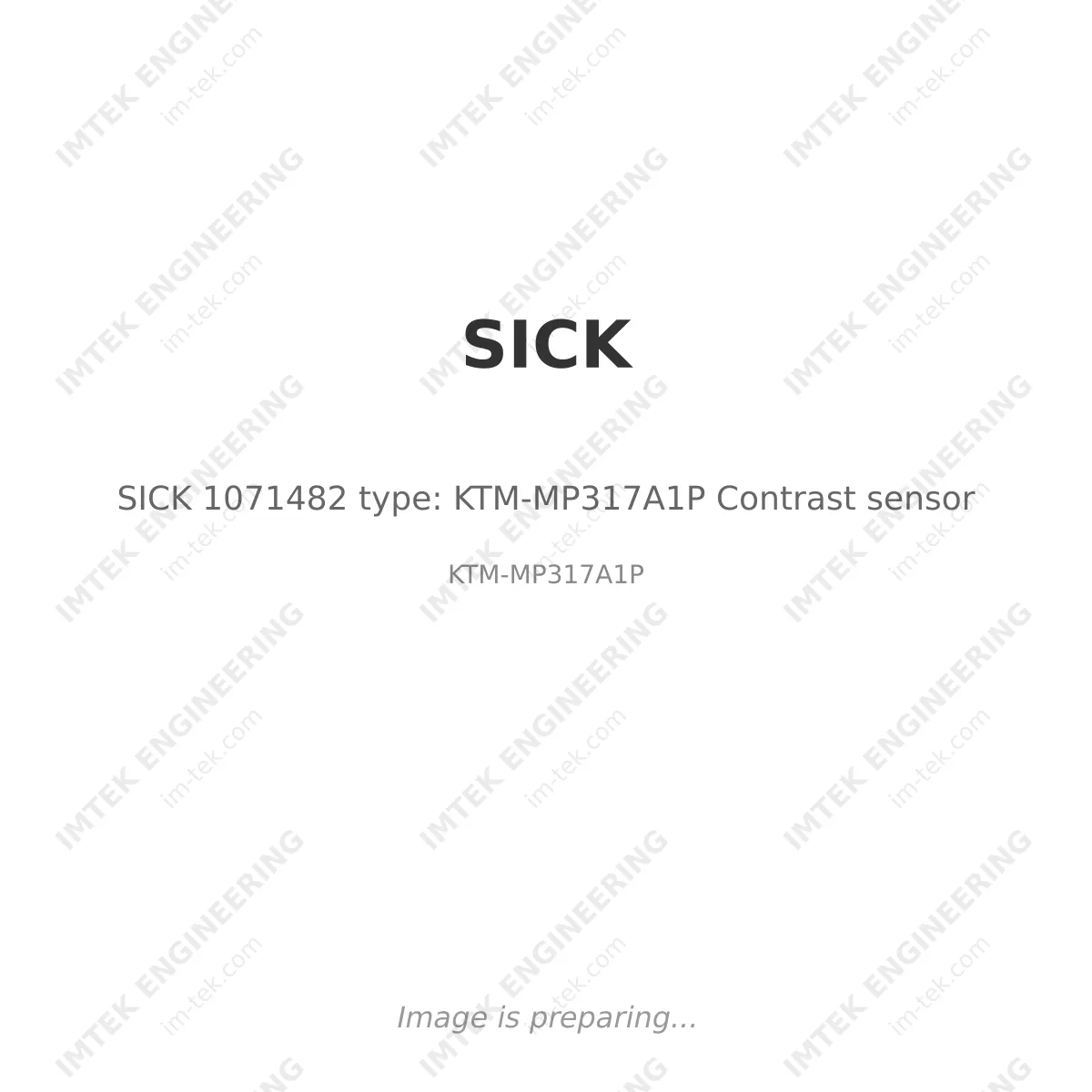 SICK SICK 1071482 type: KTM-MP317A1P Contrast sensor - KTM-MP317A1P
