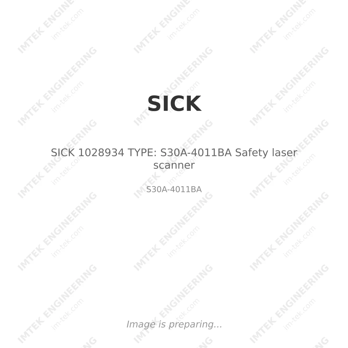 SICK SICK 1028934 TYPE: S30A-4011BA Safety laser scanner - S30A-4011BA