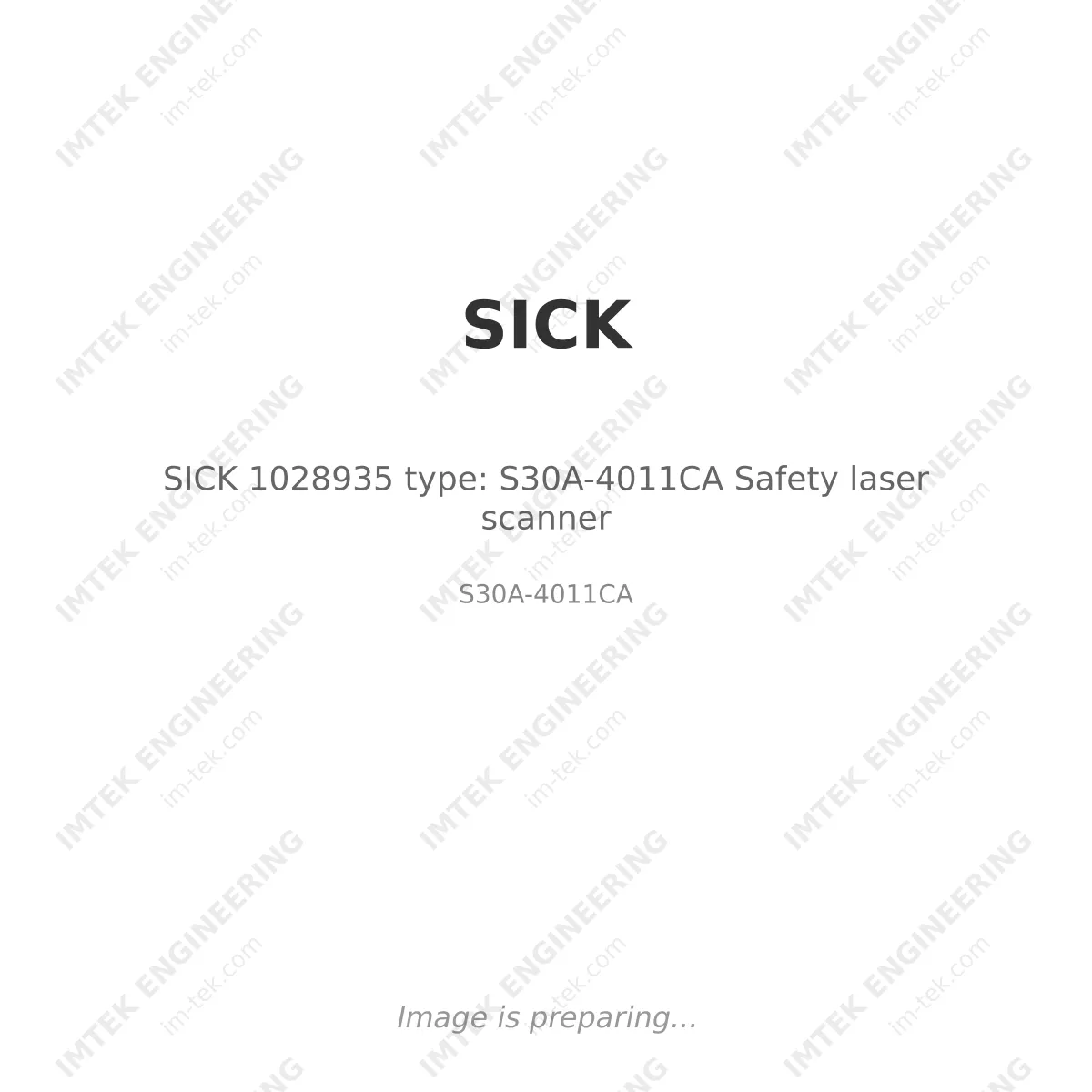 SICK SICK 1028935 type: S30A-4011CA Safety laser scanner - S30A-4011CA